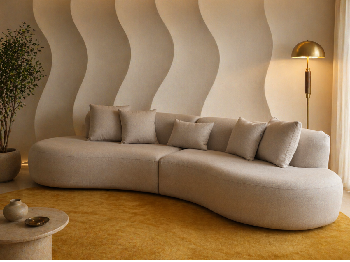 Oval 4-Sitzer Sofa