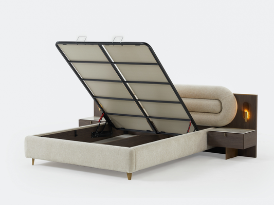 Pianok Bett mit Bettkasten - 160x200 cm