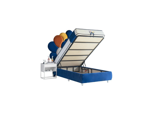 Kinderbett APOLLON – Verspieltes Ballon-Design & Orthopädische Matratze