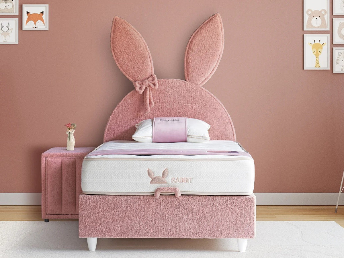 Kinderbett Rabbit – Süßes Hasen-Design & Orthopädische Matratze