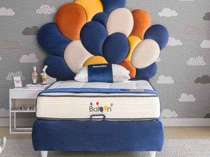 Kinderbett APOLLON – Verspieltes Ballon-Design & Orthopädische Matratze