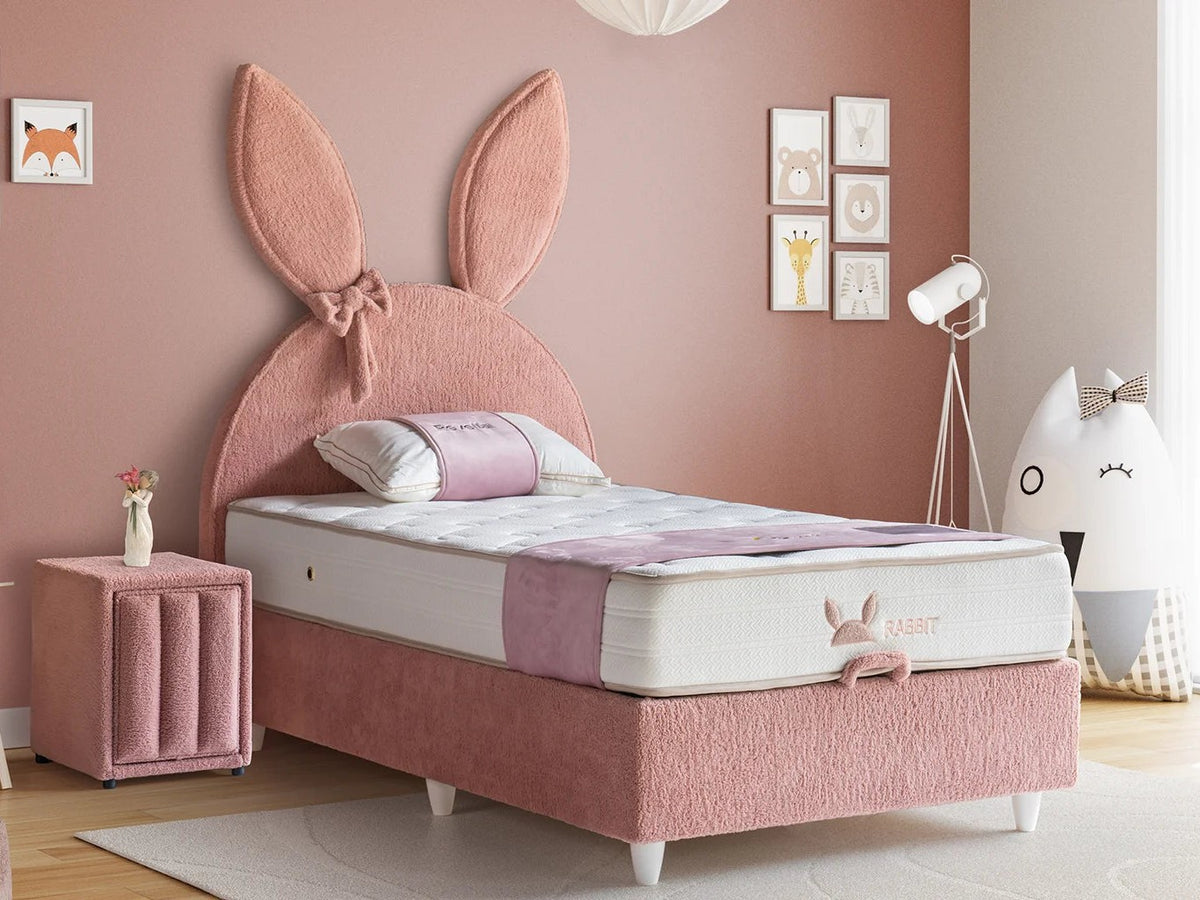 Kinderbett Rabbit – Süßes Hasen-Design & Orthopädische Matratze