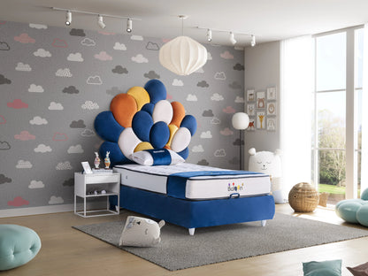 Kinderbett APOLLON – Verspieltes Ballon-Design & Orthopädische Matratze