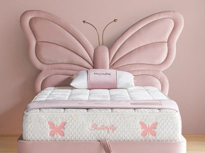 Kinderbett Butterfly – Zauberhaftes Schmetterlings-Design & Orthopädische Matratze
