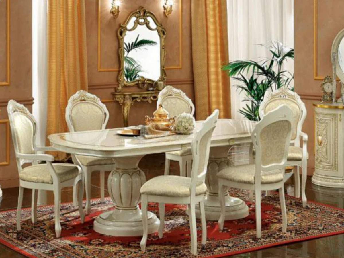 Leopard Esstisch Oval