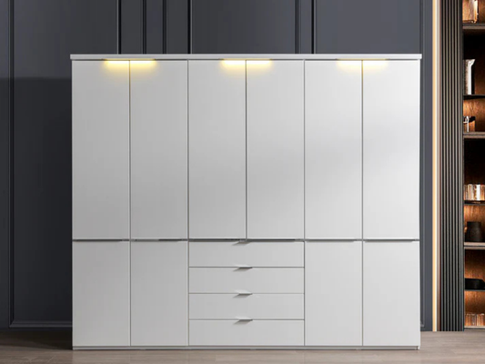 Wels Kleiderschrank 270cm Weiß/Weiß