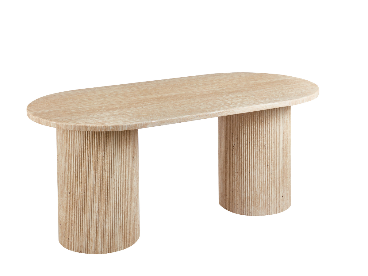 Flintstone Esstisch Oval