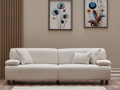 Oslo 3-Sitzer Sofa Creme