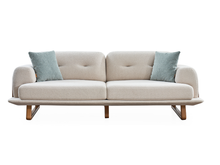 Como 3-Sitzer Sofa (Creme)