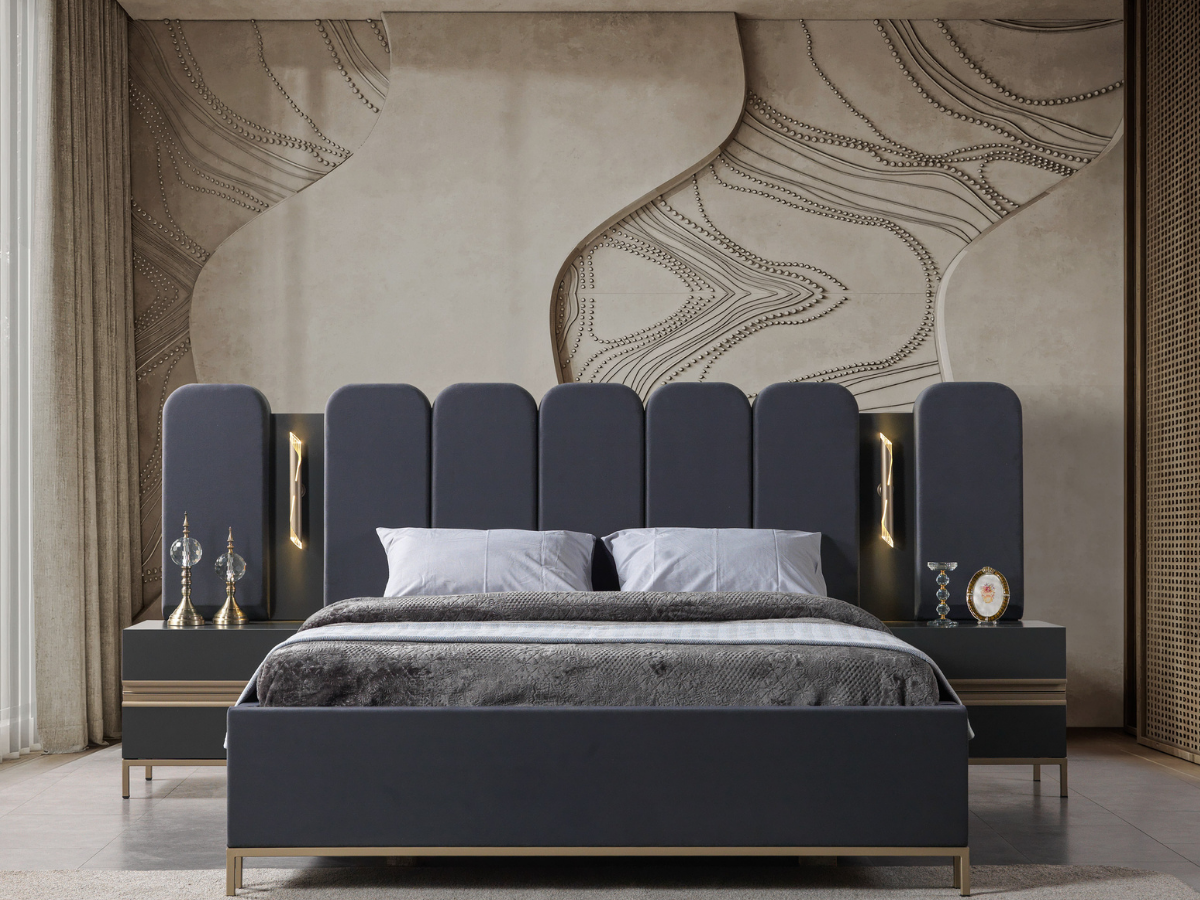 Eylül Schlafzimmer Set - Anthrazit