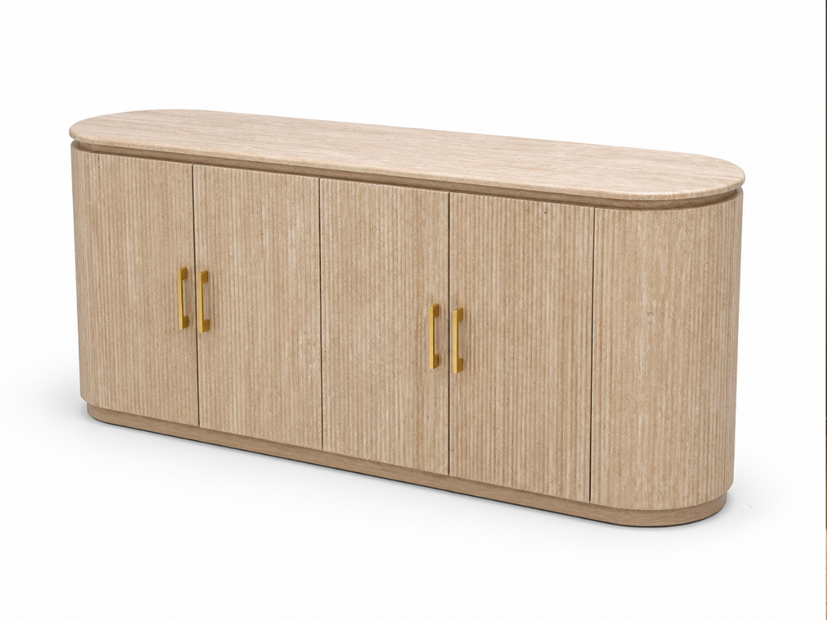 Kimberly Neu Travertin Optik Esszimmer SET