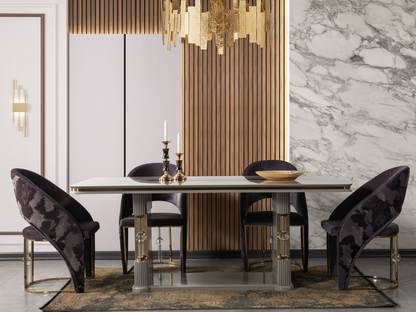 Yakut Anthrazit Esszimmer Set