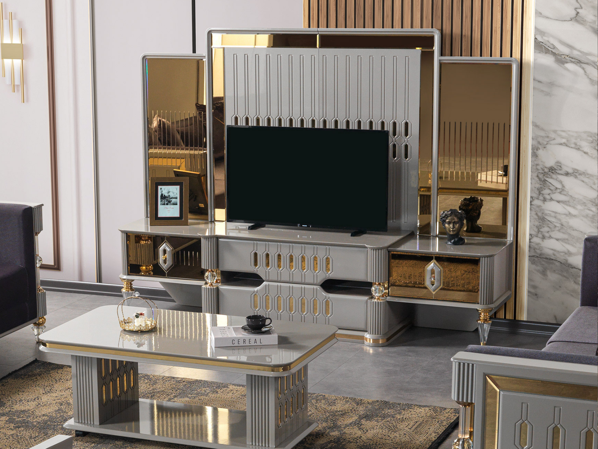 Yakut Anthrazit Esszimmer Set