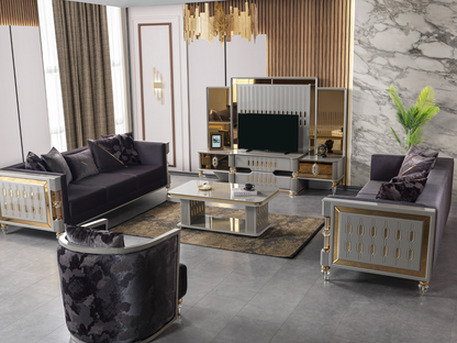 Yakut Anthrazit Esszimmer Set