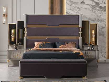 Yakut Anthrazit Schlafzimmer-Set