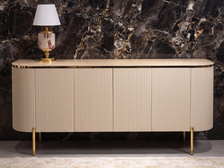 Venedik Sideboard Beige/ Gold