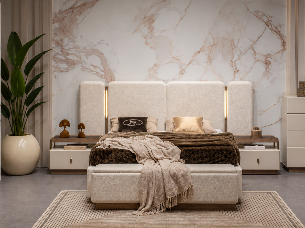 Como Bett mit Bettkasten 160x200 cm