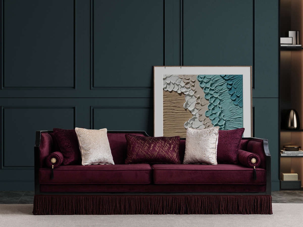 Laleon Bordeaux 3-Sitzer