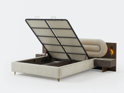 Pianok Bett mit Bettkasten -  160x200 cm