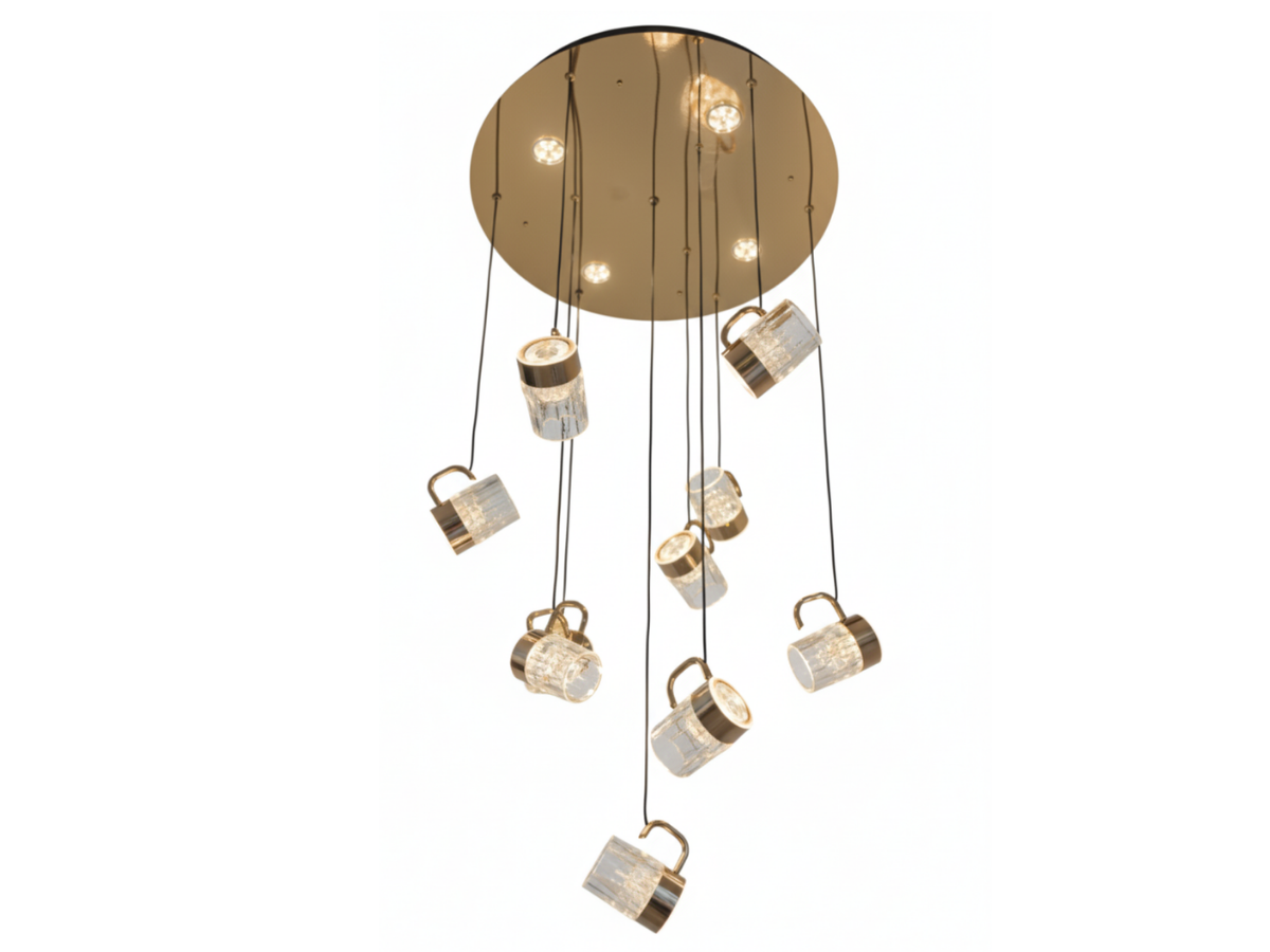 9208-10R+4LED Kronleuchter