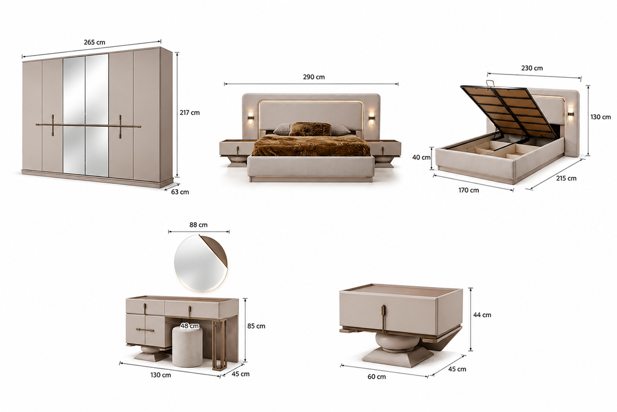 Bonita Bett mit Bettkasten 160x200 cm