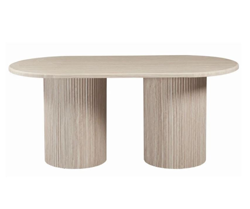 Flintstone Esstisch Oval