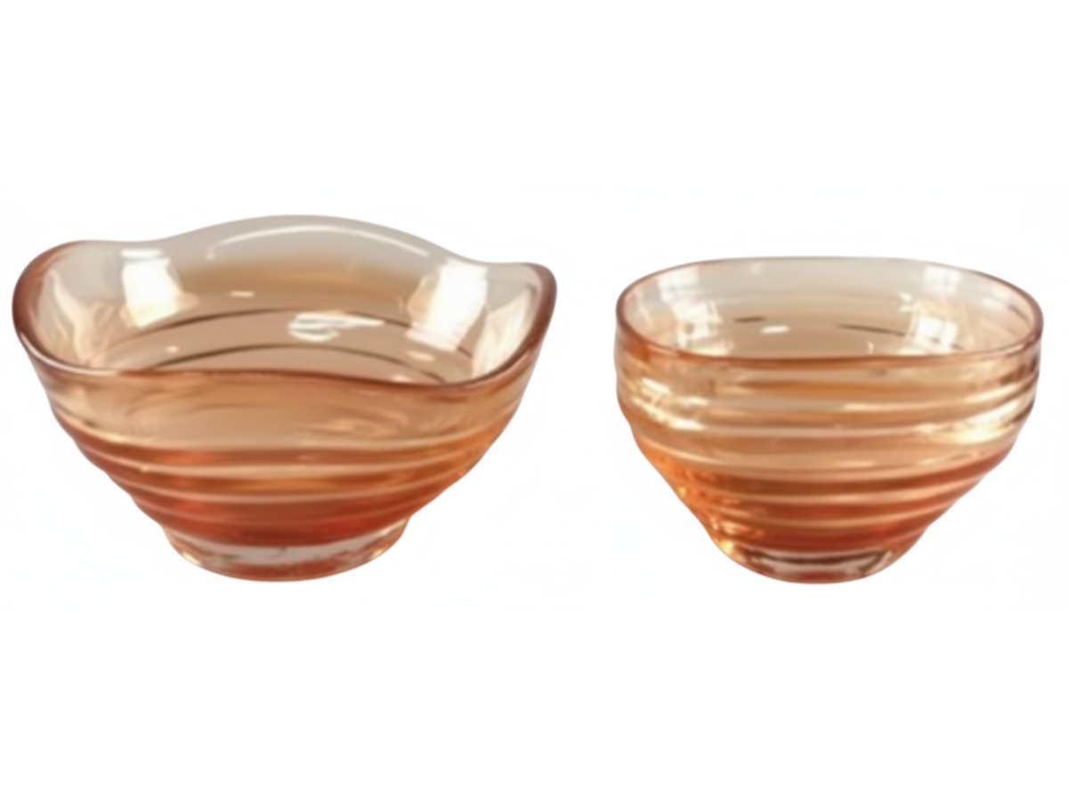 HY47 und HY48 Glas-Dekoschale
