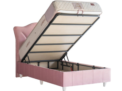 Kinderbett Olive – Charmantes Stepp-Design & Orthopädische Matratze