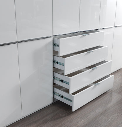 Wels Kleiderschrank 270cm Weiß/Weiß