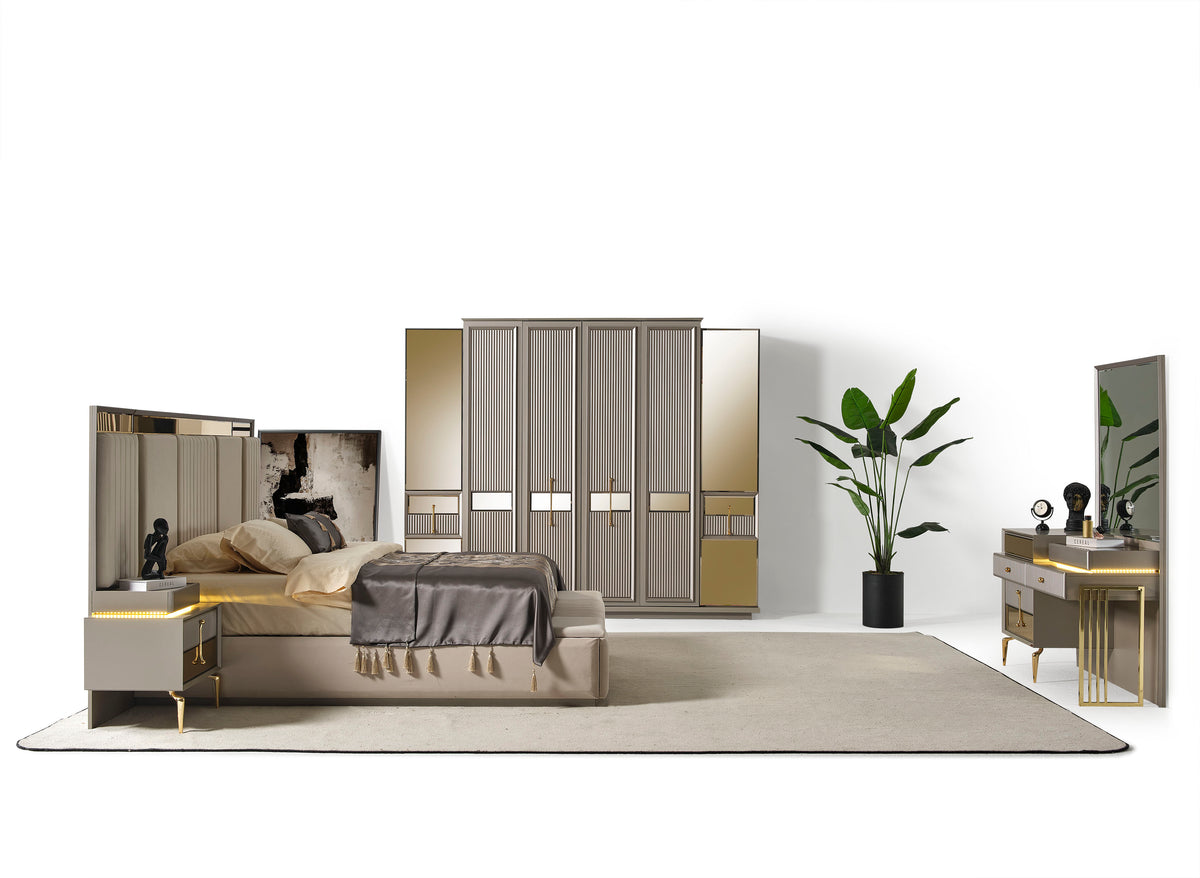 Lexus Schlafzimmer Set Grau 1