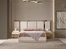 Lexus Creme Bett mit Bettkasten