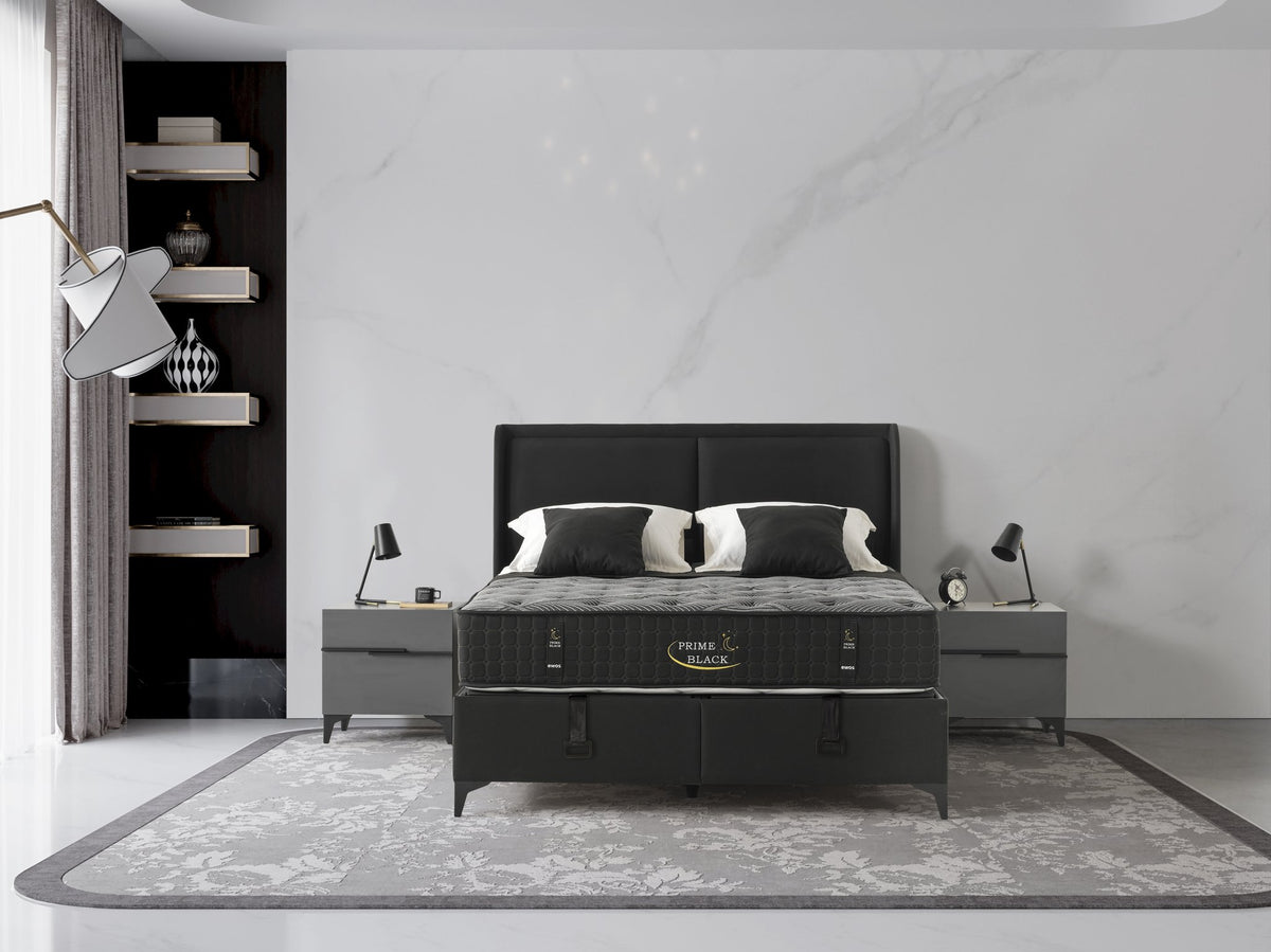 Black Prime Boxspringbett & Matratze – Ergonomischer Luxus (C 112)