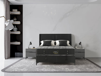 Black Prime Boxspringbett & Matratze – Ergonomischer Luxus (C 112)