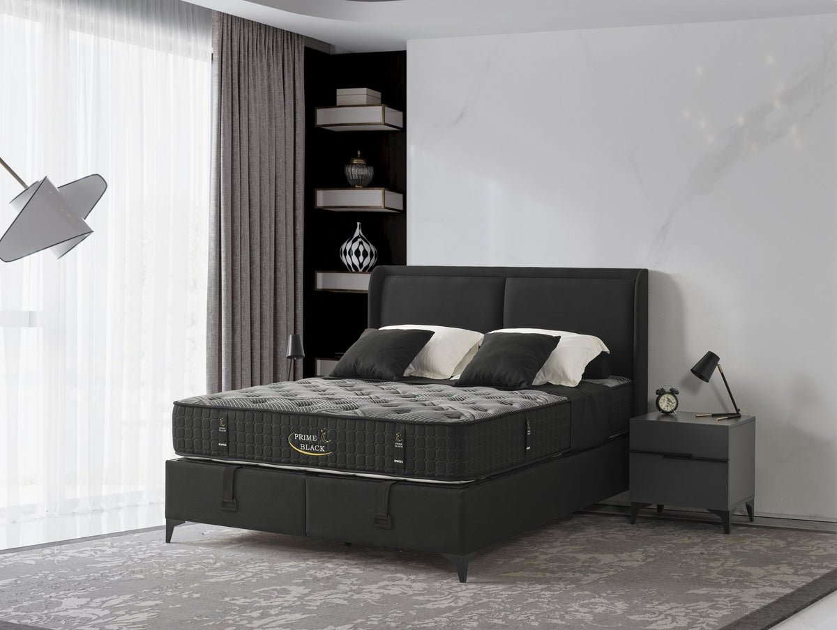 Black Prime Boxspringbett & Matratze – Ergonomischer Luxus (C 112)