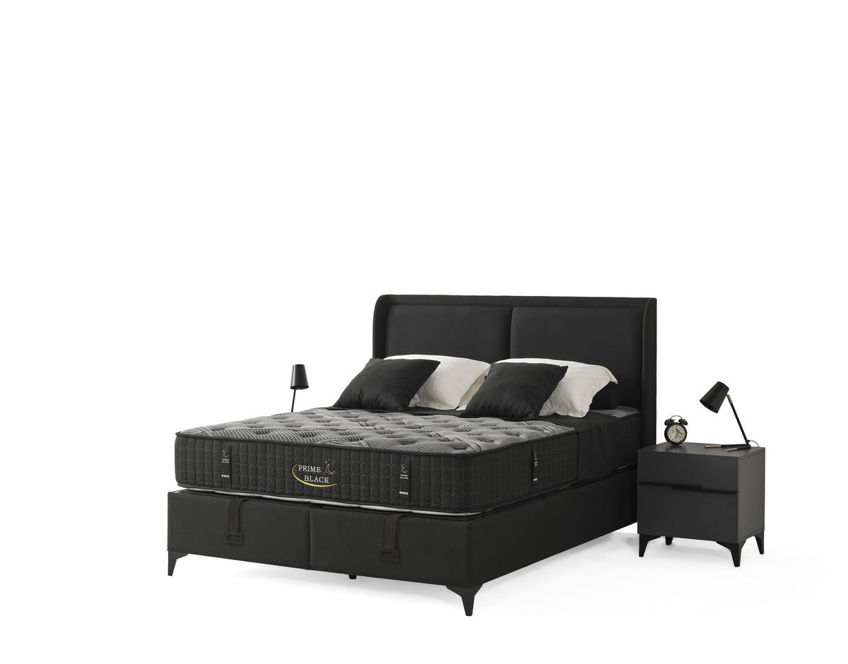 Black Prime Boxspringbett & Matratze – Ergonomischer Luxus (C 112)
