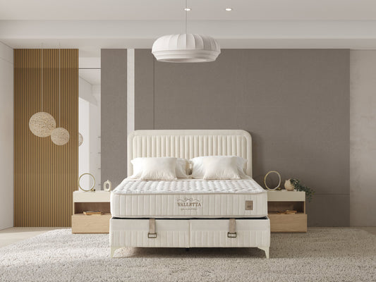 Valletta Boxspringbett & Matratze – Natürliche Eleganz (C 110)