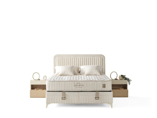 Valletta Boxspringbett & Matratze – Natürliche Eleganz (C 110)