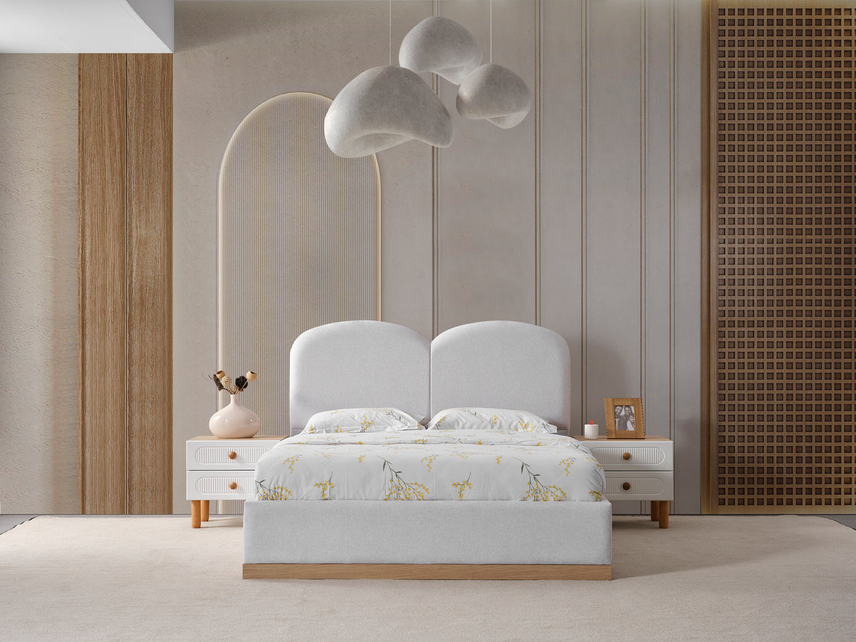 Nergis Bett mit Bettkasten 180x200 cm