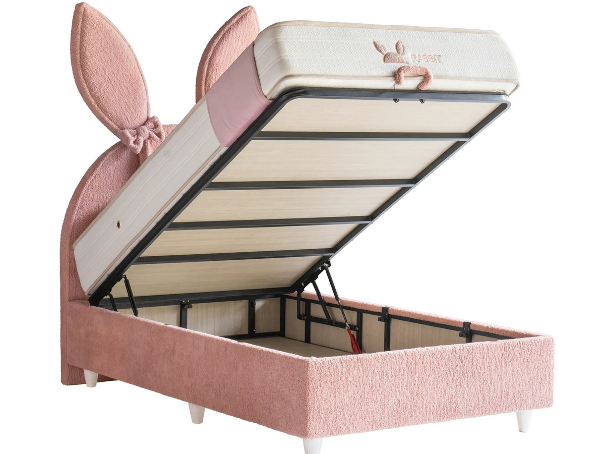 Kinderbett Rabbit – Süßes Hasen-Design & Orthopädische Matratze