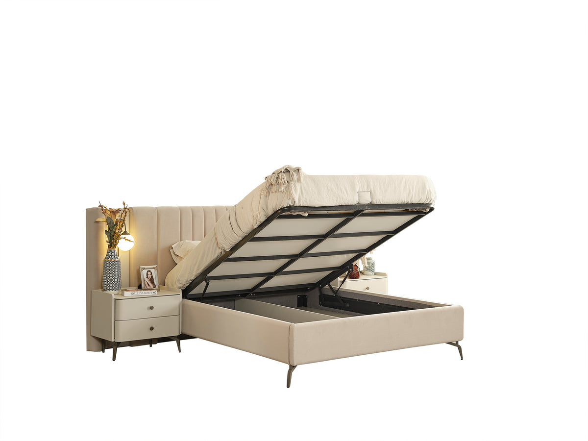 Truva Bett mit Bettkasten 180x200 cm