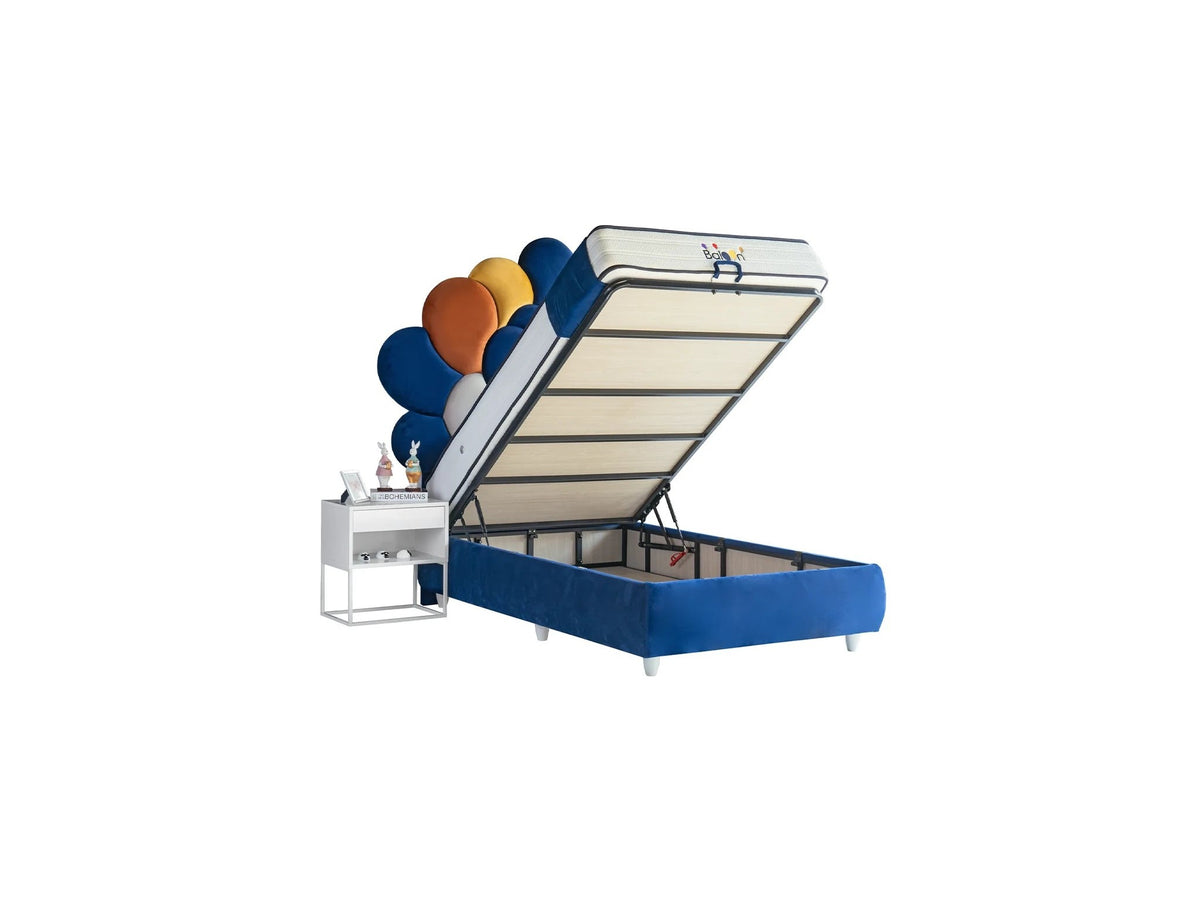 Kinderbett APOLLON – Verspieltes Ballon-Design & Orthopädische Matratze