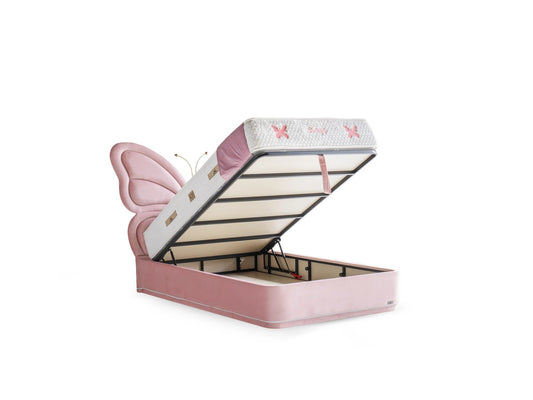 Kinderbett Butterfly – Zauberhaftes Schmetterlings-Design & Orthopädische Matratze