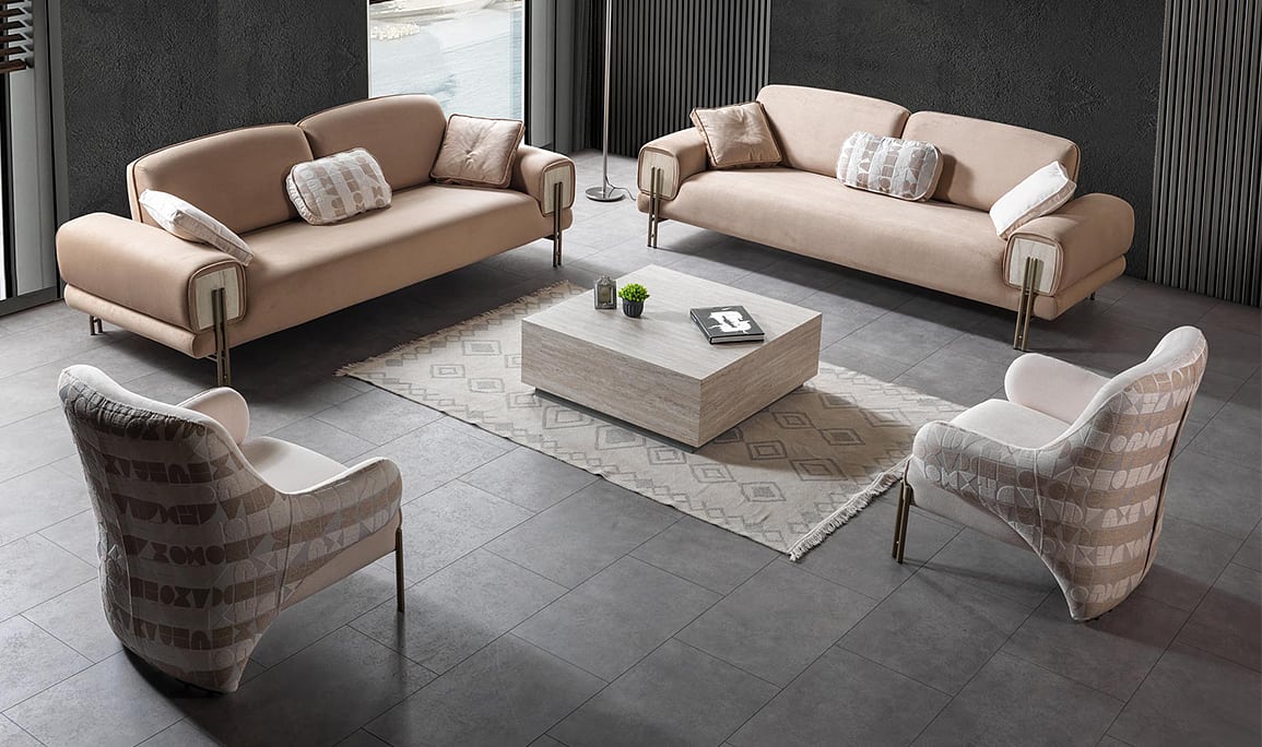 Krone Couchgarnitur (3+3+1)