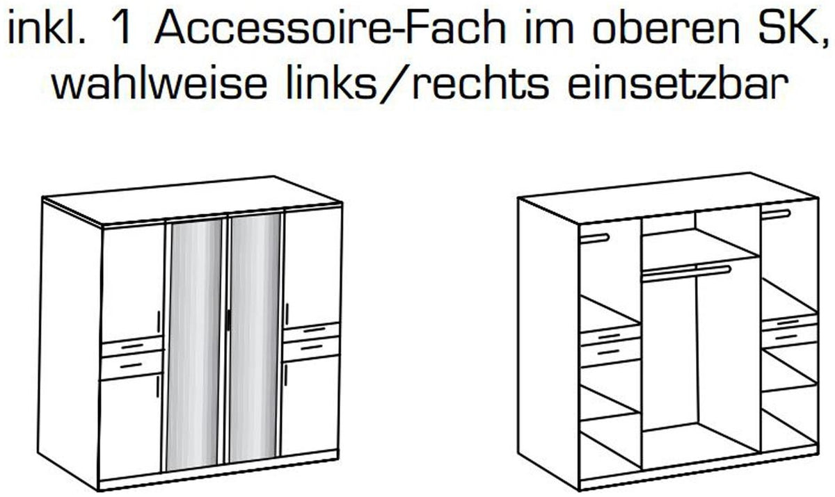 Wimex Koblenz Kleiderschrank mit Spiegel, Spiegeltür - Er-sin Möbel GmbH